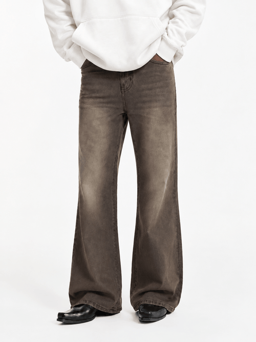 Drift Wide Flare Jeans Cocoa Smoke