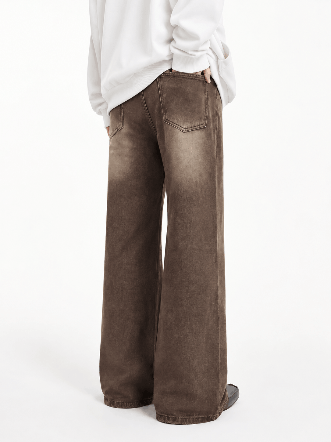 Drift Wide Flare Jeans Cocoa Smoke