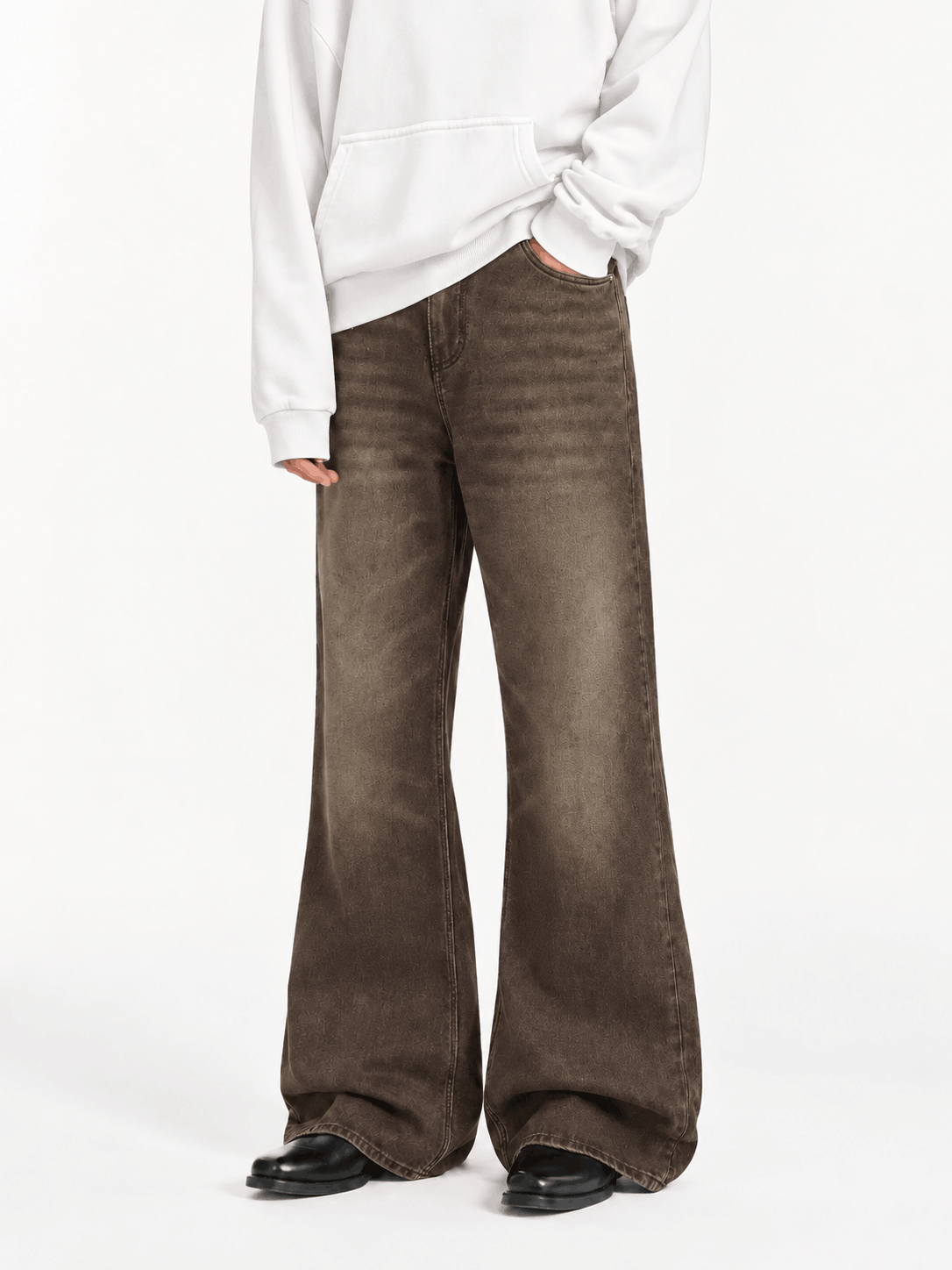 Drift Wide Flare Jeans Cocoa Smoke