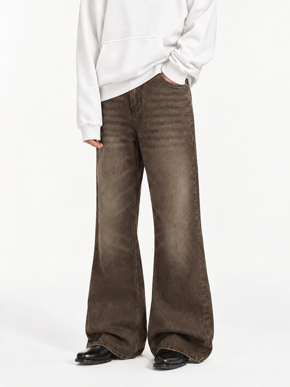 Drift Wide Flare Jeans Cocoa Smoke