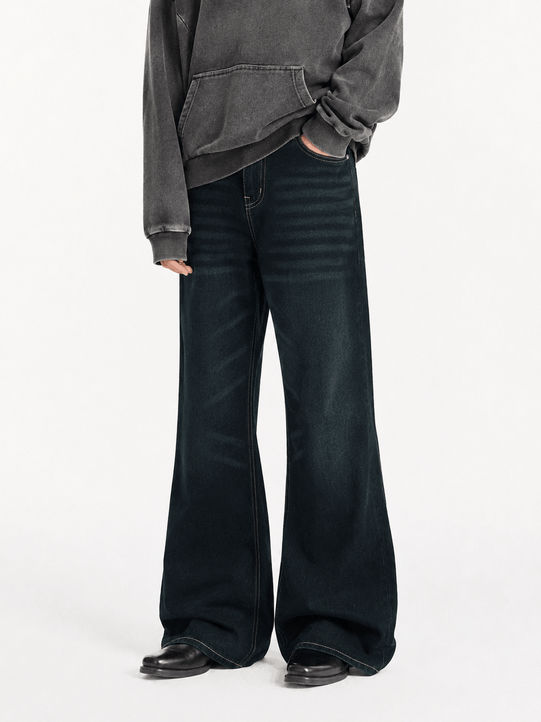 Drift Wide Flare Jeans Midnight Pine