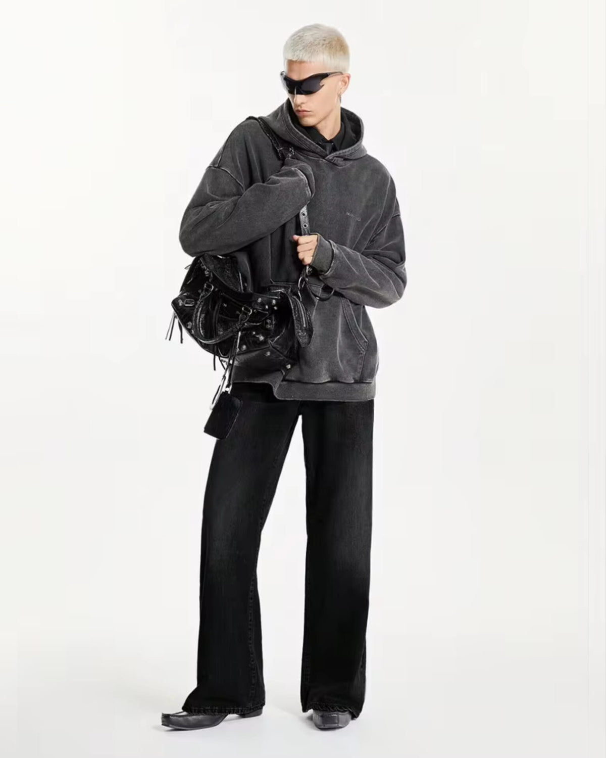 Drift Wide Flare Jeans Charcoal Night