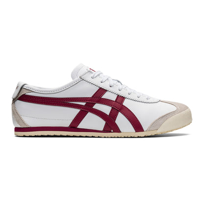 UNISEX SLIP ON (WHITE/BURGUNDY)