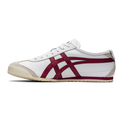 UNISEX SLIP ON (WHITE/BURGUNDY)