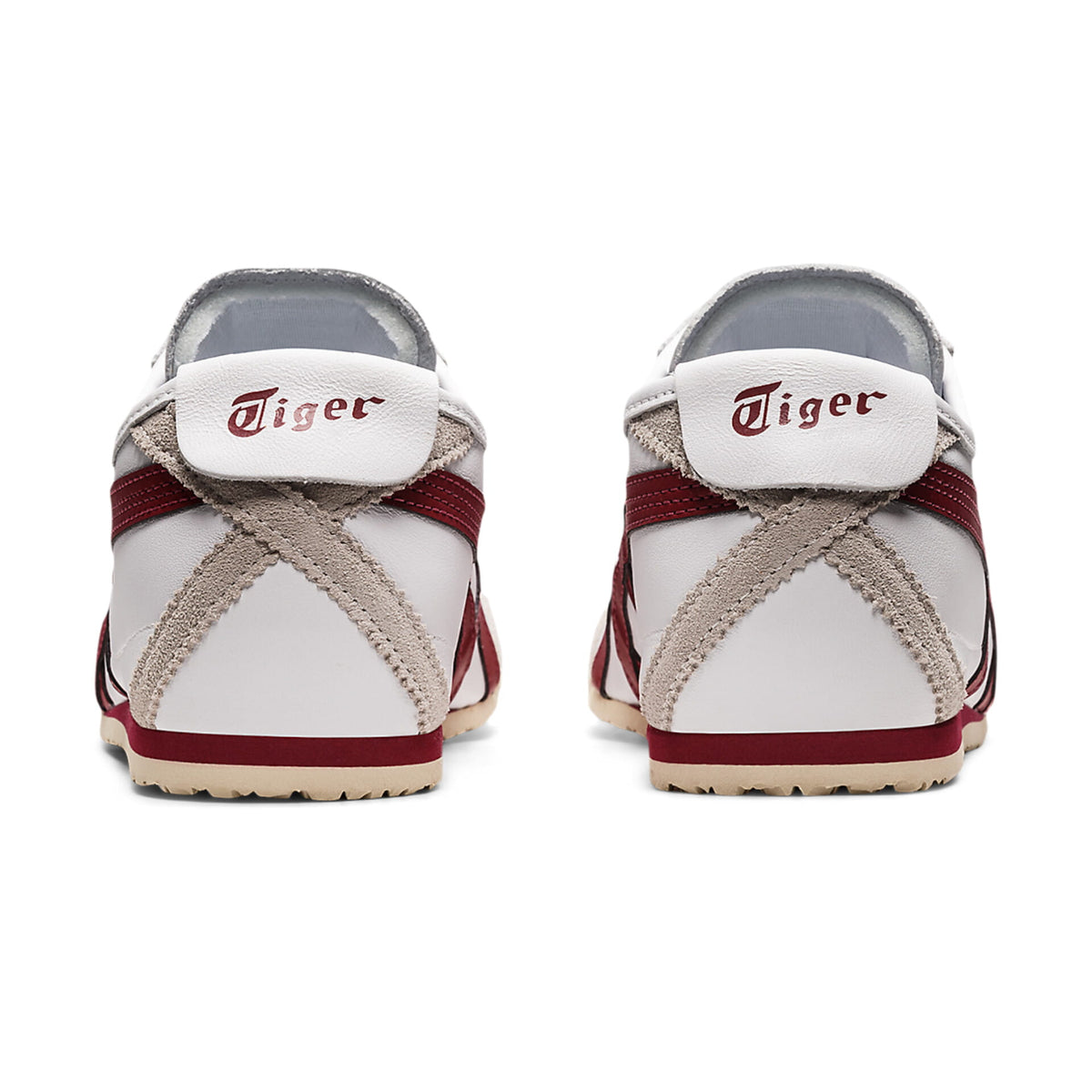 UNISEX SLIP ON (WHITE/BURGUNDY)