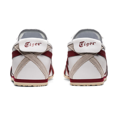 UNISEX SLIP ON (WHITE/BURGUNDY)