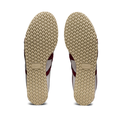 UNISEX SLIP ON (WHITE/BURGUNDY)
