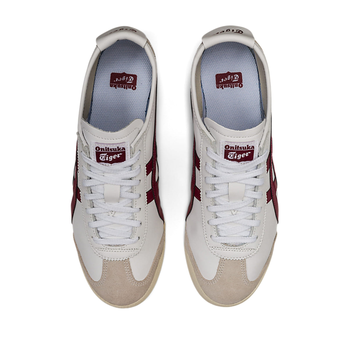 UNISEX SLIP ON (WHITE/BURGUNDY)