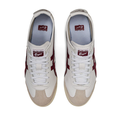 UNISEX SLIP ON (WHITE/BURGUNDY)