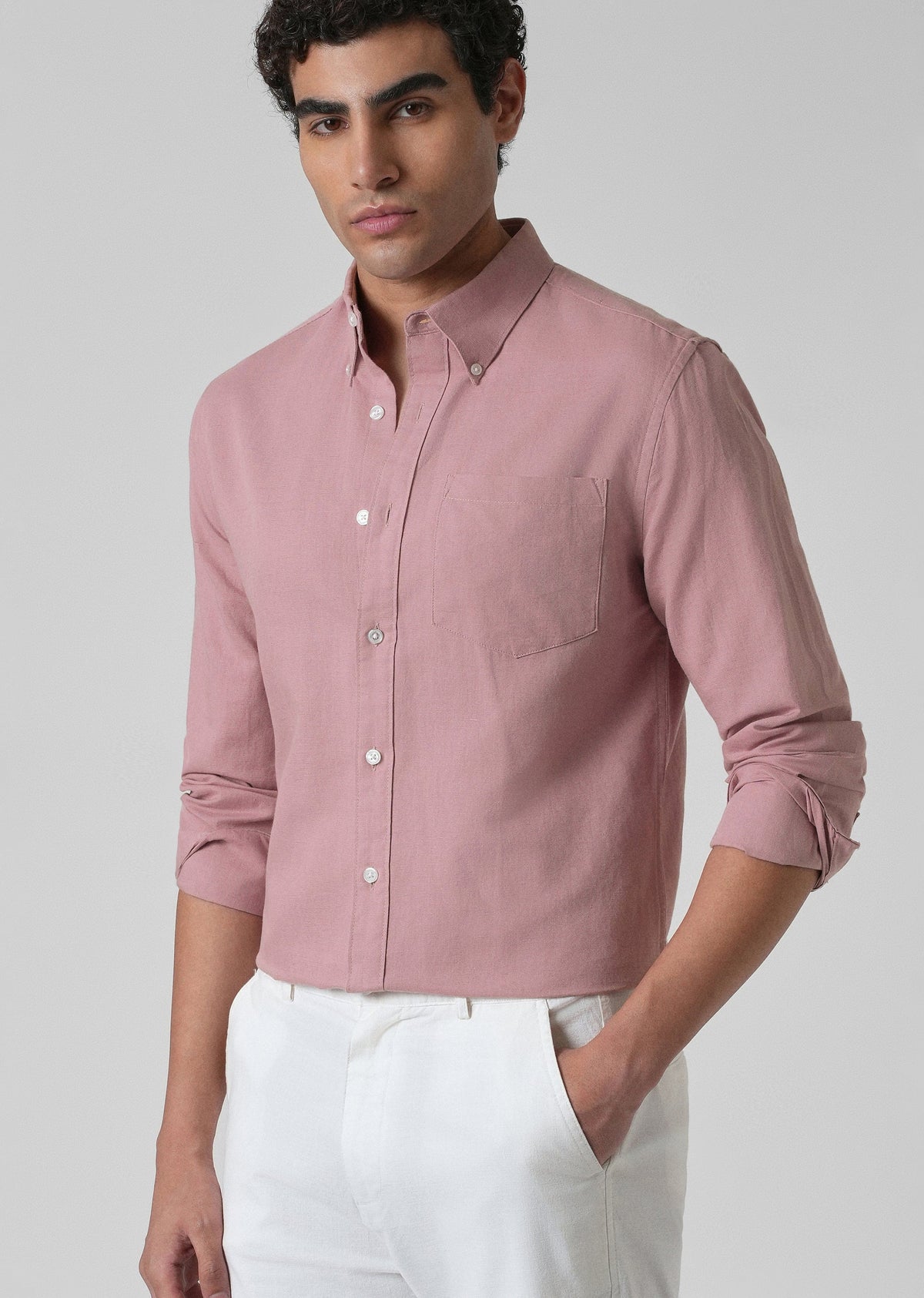 Linen Blend (Nude Pink)