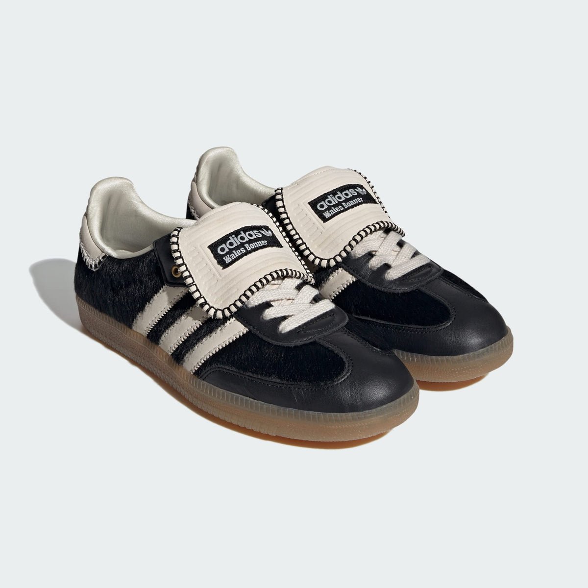Wales Bonner Pony Tonal Low Trainers (Core Black/cream White/cream White)