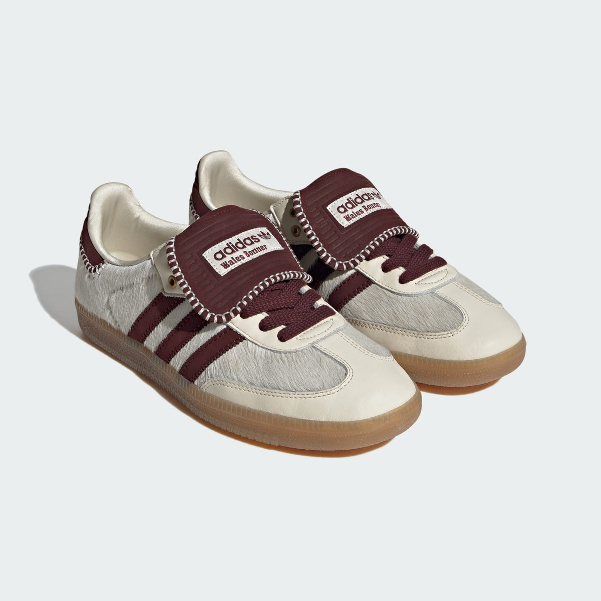 Wales Bonner Pony Tonal Low Trainers (Cream White/mystery Brown/cream White)