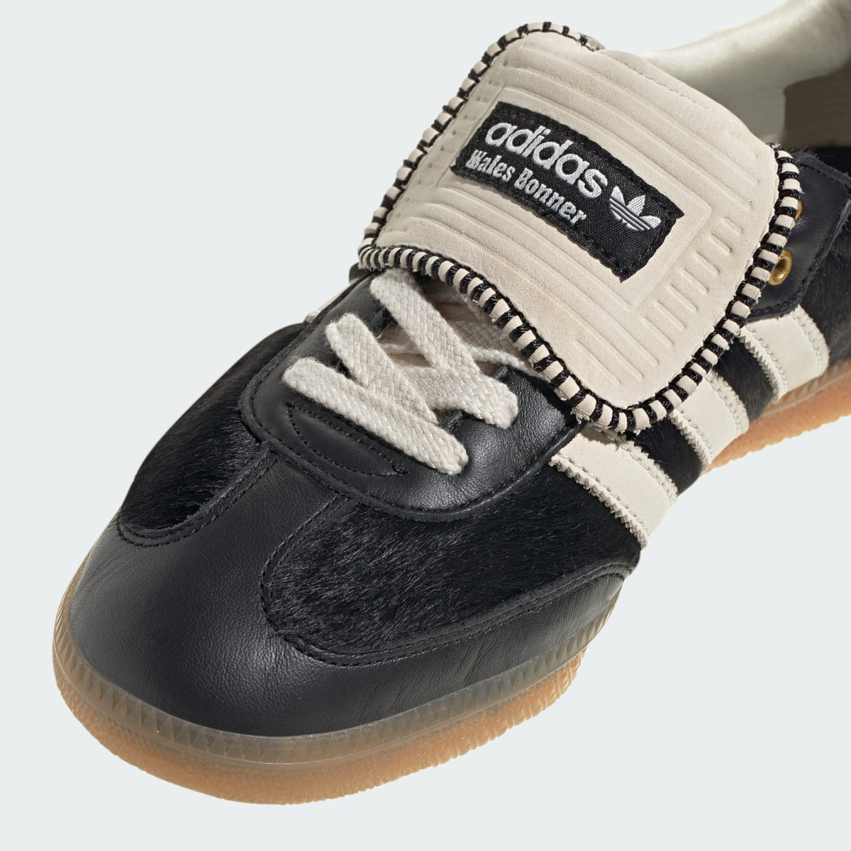 Wales Bonner Pony Tonal Low Trainers (Core Black/cream White/cream White)