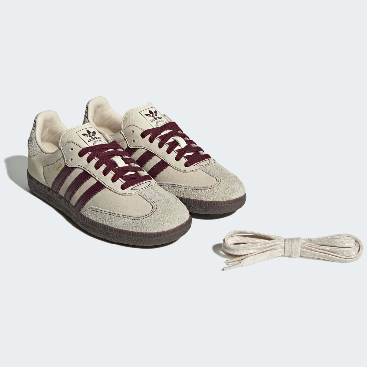 Casual Unisex (Wonder White/Maroon/Putty Grey)