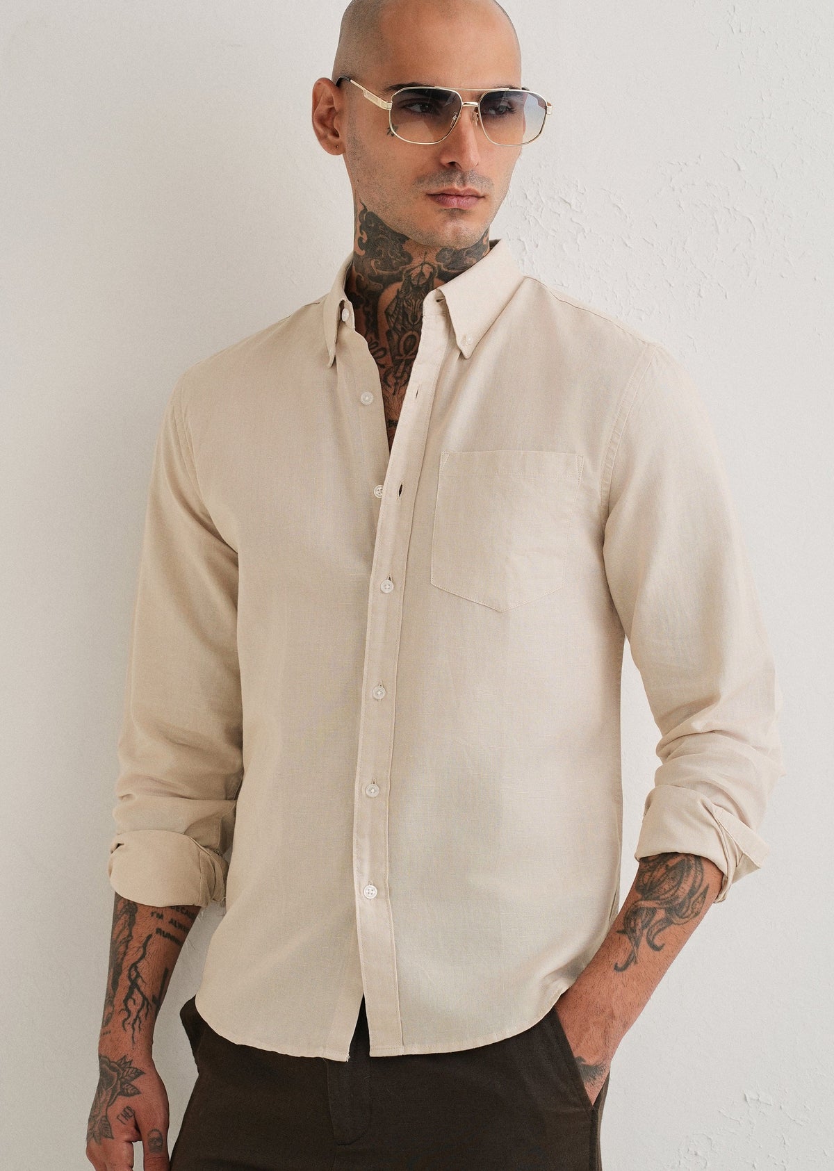 Linen blend (Beige)