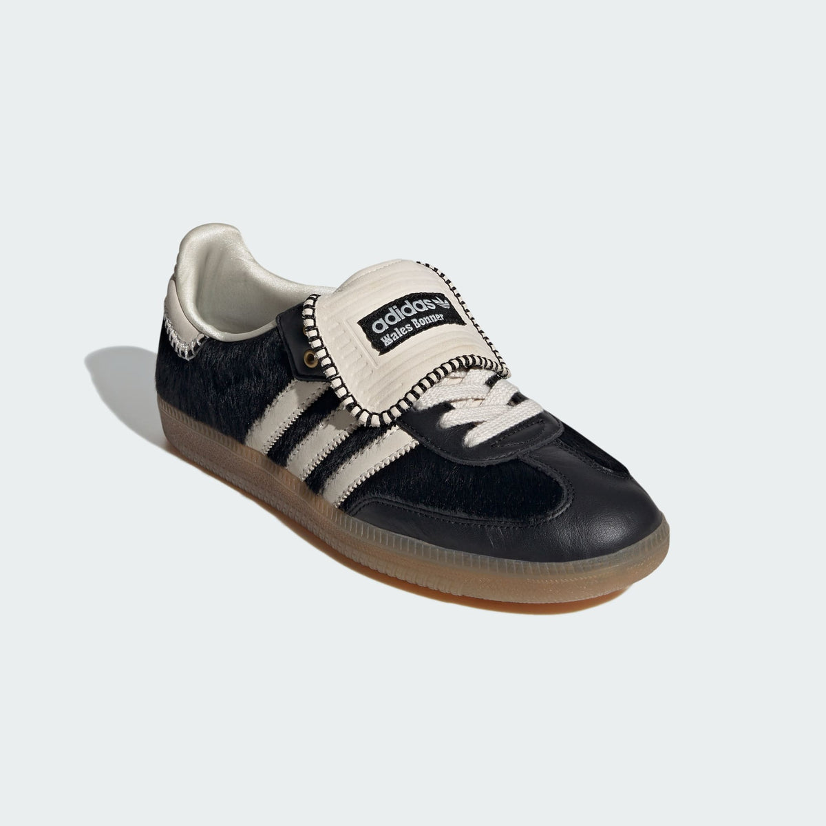 Wales Bonner Pony Tonal Low Trainers (Core Black/cream White/cream White)